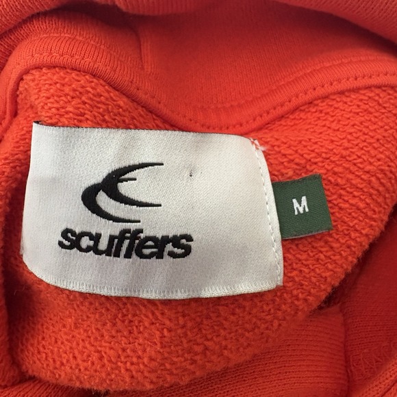 Scuffers Iconic Hoodie Mens Size Medium Red Graphic Pullover Boxy Fit - Picture 5 of 6